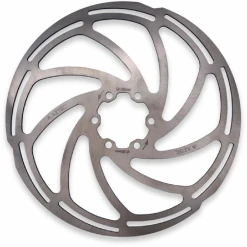 Aztec 6-bolt 140mm Disc Rotor - Stainless Steel Gravel