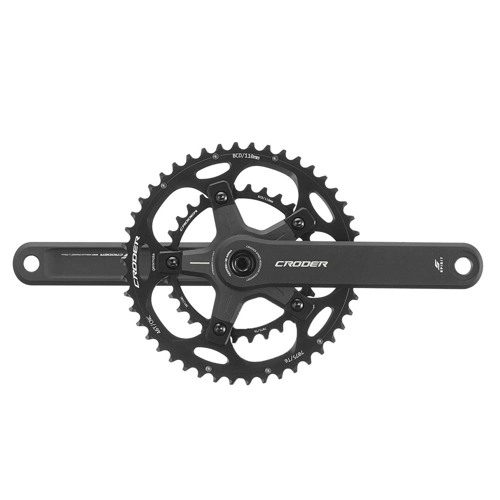 Road Croder Spirit Crankset - Double Chainrings 1 Road Croder Spirit Crankset - Double Chainrings