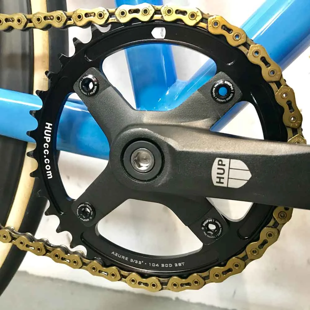 HUPcc HUP Track Chainrings: 38T/40T/42T 104bcd: Kids Velodrome Race Bikes 2 HUPcc HUP Track Chainrings: 38T/40T/42T 104bcd: Kids Velodrome Race Bikes