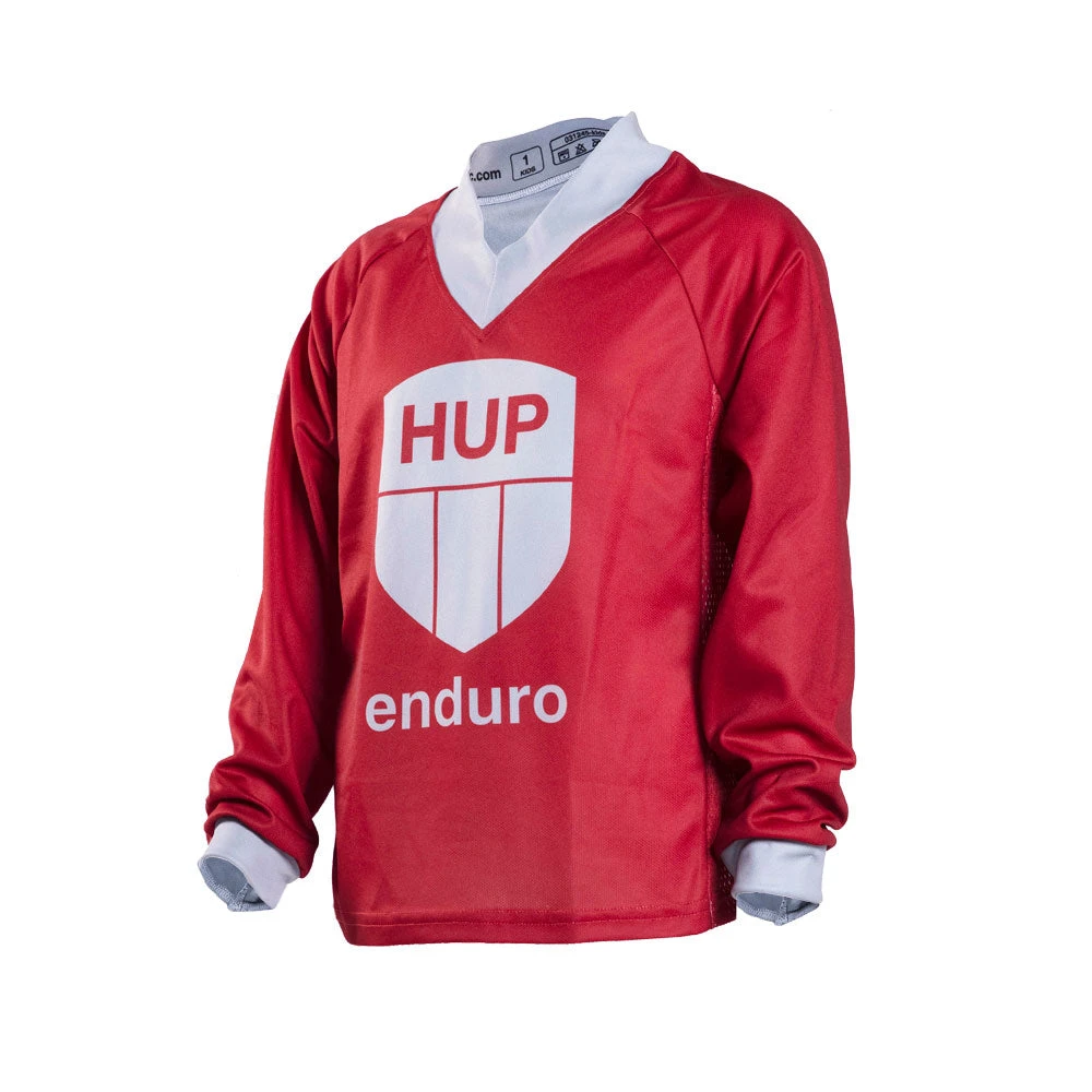 HUPcc HUP Enduro Children's Long-Sleeve MTB Jersey (Black, Red Or Blue) 1 HUPcc HUP Enduro Children's Long-Sleeve MTB Jersey (Black, Red Or Blue)