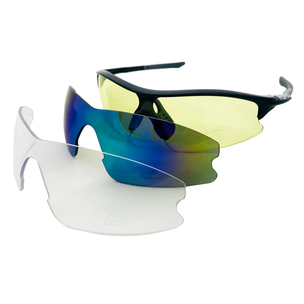 HUPcc HUP Youth And Small Adult Cycling Sunglasses (3 Lenses) 1 HUPcc HUP Youth And Small Adult Cycling Sunglasses (3 Lenses)