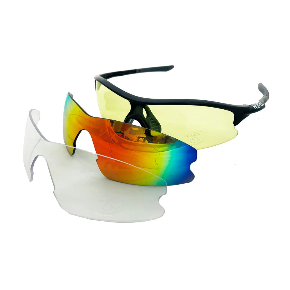 HUPcc HUP Youth And Small Adult Cycling Sunglasses (3 Lenses) 2 HUPcc HUP Youth And Small Adult Cycling Sunglasses (3 Lenses)