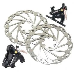 Juin Tech F1/M1 Hydraulic Cable Pull Disc Brake Set - Flat/Post Mount